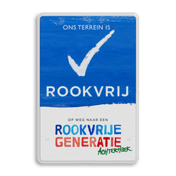 Rookvrij terrein bord - Achterhoek - Op weg naar een Rookvrije generatie