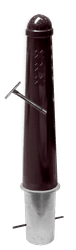 Potelet d’Amsterdam amovible Ø164x750mm – RAL6012 avec logo