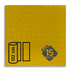 Classe 3 - Film r&eacute;fl&eacute;chissant jaune T-7501-B - largeur 1220 mm
