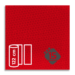 Reflecterende folie Rood klasse 3 T-7508-B