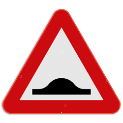 Verkeersbord SB250 A14 - Verkeersdrempel