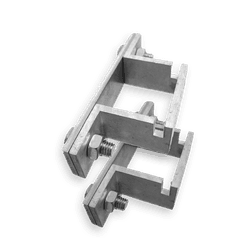 Kit de 2 supports de fixation pour poteau carr&eacute; - 40x40mm