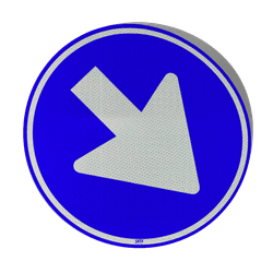 Verkeersbord signface RVV D-serie met logo SILCA