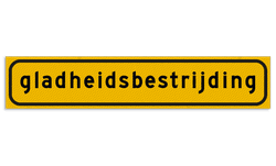 Autobord 500x100mm reflecterend geel FLUOR