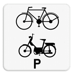 Verkeersbord SB250 M20 - Enkel voor fietsers en speed pedelecs