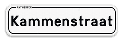 Straatnaambord België 7:2 + Stad/Gemeente