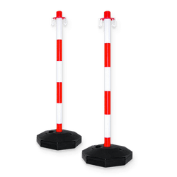 Kit de 2 poteaux de guidage en plastique avec pieds remplissables