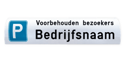 Parkeerbord voor biggenrug / betonrand 600x300mm