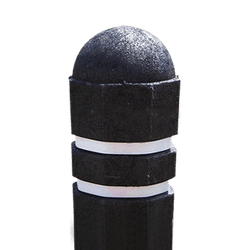 Poteau de protection anti-stationnement octogonal avec tête sphérique - 1400 mm - plastique recyclé