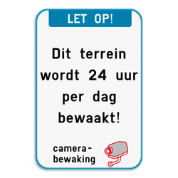 Camerabewaking - koptekst - eigen tekst - Pictogram