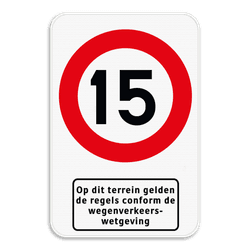 Verkeersbord - C43 - Ondertekst