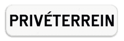 Verkeersbord - Onderbord met eigen tekst