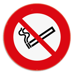 Verkeersbord rookverbod