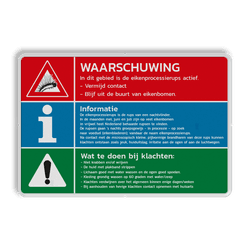 Informatiebord - Eikenprocessierups - eigen ontwerp
