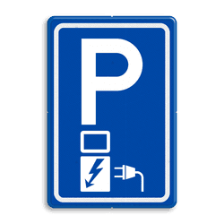 Verkeersbord laadpaal RVV E08o oplaadpunt - reflecterend