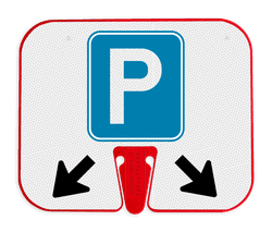 ConeSign - panneau d'information en plastique pour cône de signalisation