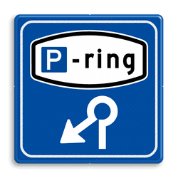 Verkeersbord RVV BW205 - Parkeerringverwijzing