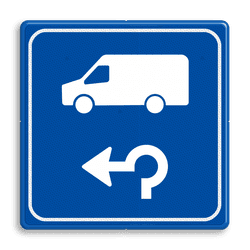 Verkeersbord - Routeverwijzing Transporterbus