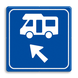 Verkeersbord - Routeverwijzing Camper