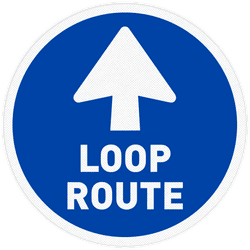 Vloersticker - Looproute