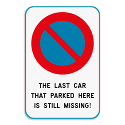 Parkeerverbod - Car still missing