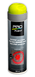 Spray de marquage temporaire &agrave; la craie jaune &ndash; 500 ml