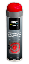 Krijtspray rood - tijdelijke markeerspray - 500 ml