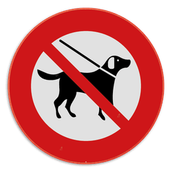 Verbodsbord - Honden