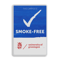 Informatiebord Smoke-Free Campus met logo