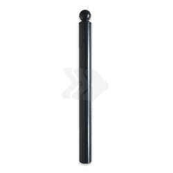 Poteau de trottoir Groningen noir mat &Oslash;82 mm avec t&ecirc;te ronde