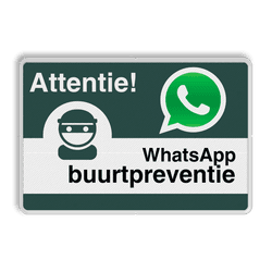 WhatsApp Buurtpreventie - Informatiebord basic - L209wa