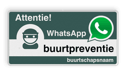 WhatsApp Attentie Buurtpreventie Informatiebord 05t - L209wa-g