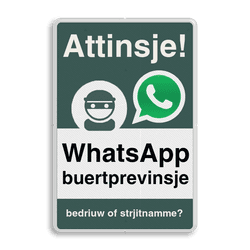WhatsApp Attinsje buertprevinsje Ynformaasje board 01 - L209wa-f