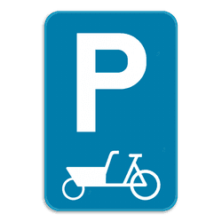 Parkeerbord - E9 bakfiets