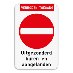 Bord Verboden toegang - C1