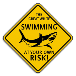 Verkeersbord Australië - Shark