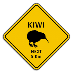 Panneau de signalisation Australien - Kiwi