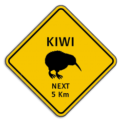 Verkeersbord Australië - Kiwi