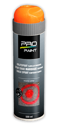Spray de marquage temporaire &agrave; la craie orange &ndash; 500 ml