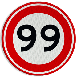 Verkeersteken A01-00 vrij invoerbaar