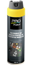 Spray de marquage fluorescent jaune 360&deg; &ndash; 500ml