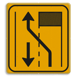 Omleidingsbord WIU T31-2l geel/zwart