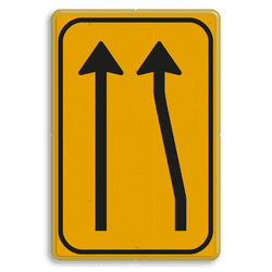 Omleidingsbord WIU T01-2l geel/zwart