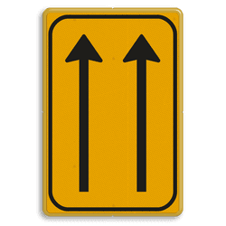 Omleidingsbord WIU L07-2-01t geel/zwart