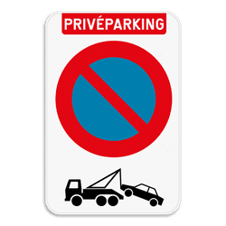 Privé parking parkeerverbod E1 + wegsleepregeling