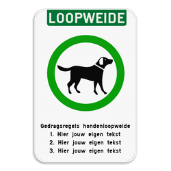 Informatiebord - Hondenloopweide