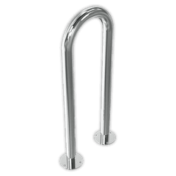 Fahrradanlehnb&uuml;gel Edelstahl (&Oslash;48mm) - 300x800mm