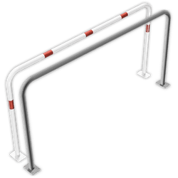 Barri&egrave;re de guidage en acier 2000 x 1000 mm &agrave; fixer au sol
