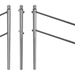 Buisligger Ø33,7mm voor geleidehek TS60 - antracietgrijs RAL 7016 of gegalvaniseerd