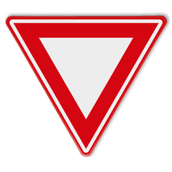 Verkeersbord RVV B06 - Voorrangskruising - verleen voorrang